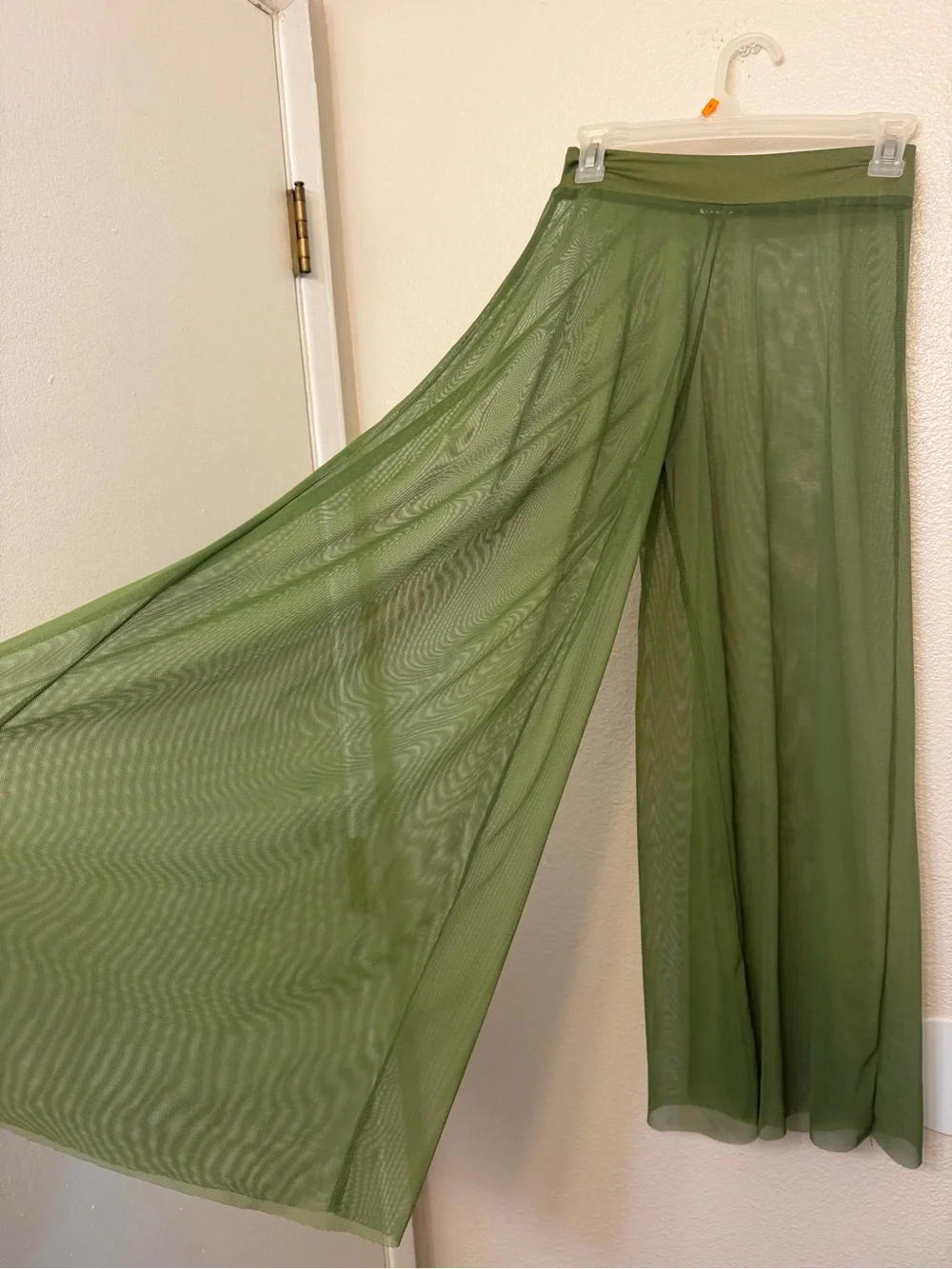 Kelle dance solo costume 2 piece set green mesh Cascades 5411 teen XSA adult
